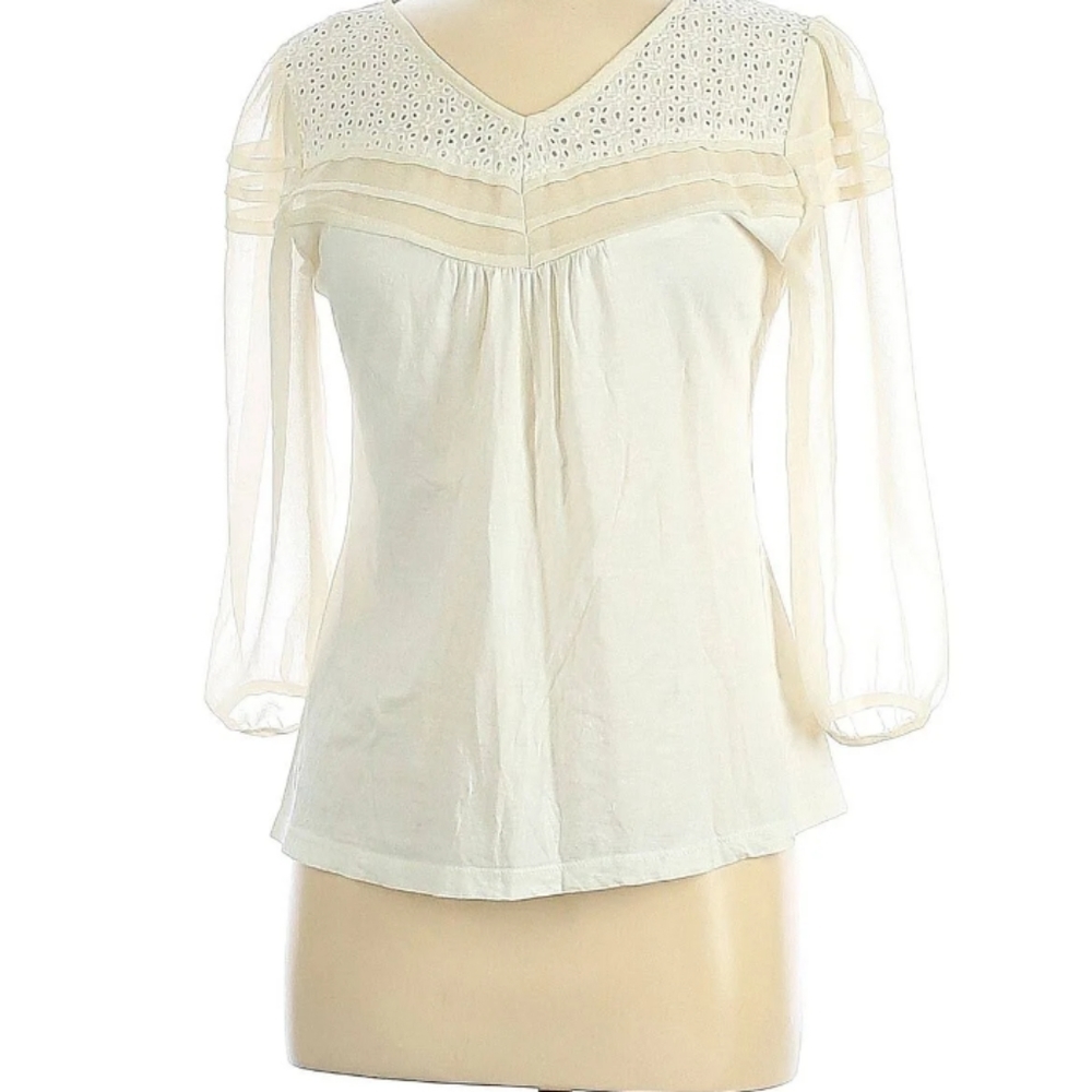 Flowy lightweight boho top, medium shirt, blouse, Natural Impressions